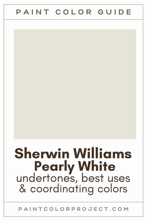 Sherwin Williams Pearly White Complete Color Review The Paint Color