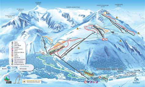 Domaine Skiable Plan Des Pistes Bonneval Sur Arc