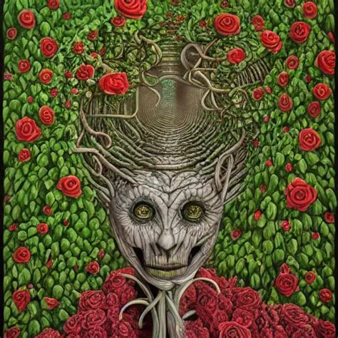 The Queen Of Vines And Roses By Jacek Yerka Alex Stable Diffusion