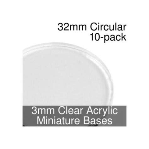 Litko Miniature Bases Circular 32mm 3mm Clear 10 Flickr