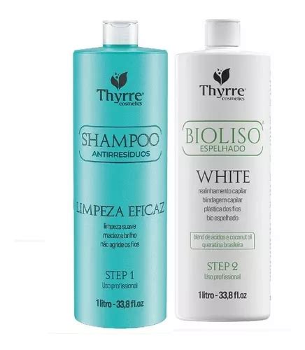 Kit Progressiva Bioliso Espelhado White Eaê Thyrre Cosmetics Frete grátis