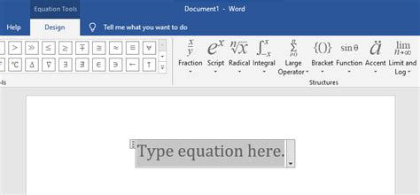 How To Insert Equations In A Ms Word Document Geeksforgeeks