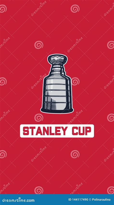 Stanley Cup Vector Illustration of Hockey Trophy. Stock Photo ...