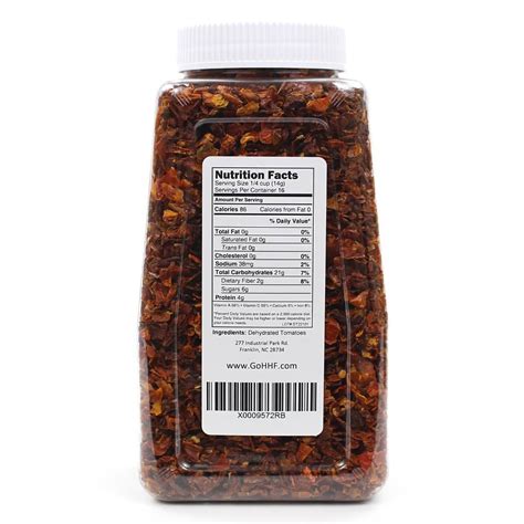 Dried Tomato Dices Dried Tomatoes Jar Harmony House Foods