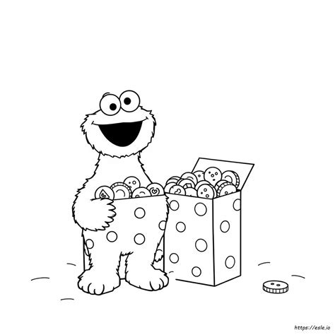 cookie monster coloring pages