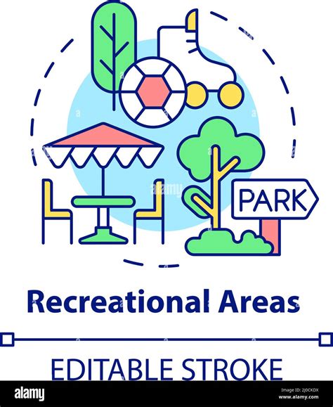 Recreational Areas Concept Icon Stock Vector Image And Art Alamy