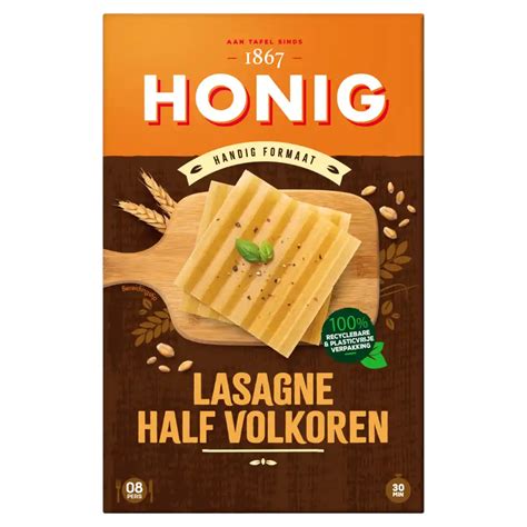 Honig Lasagnebladen Half Volkoren Aanbieding Bij Dekamarkt