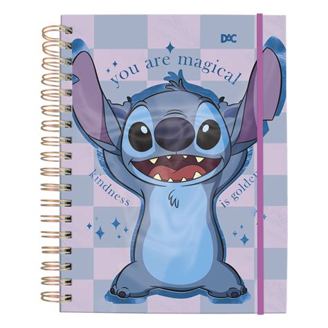 Caderno Smart Universit Rio Stitch Dac Star Papelaria Atacado