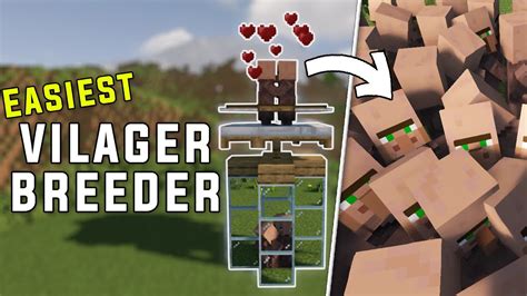 Minecraft Easiest Villager Breeder Tutorial Infinite Villagers 120119 Youtube