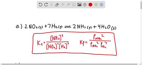 SOLVED Write The Expression Fcr The Equilibrium Constant Kp For The