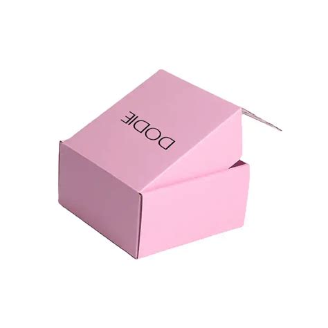 Custom Logo Pink Shipping Boxes For Small Business Small Corrugated Mailer Cardboard Boxes For