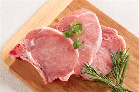 Raw Pork Chops Royalty Free Stock Photos Image 19767718