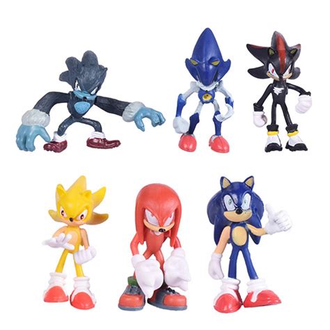 Buy Max Fun Set Of 6pcs Sonic The Hedgehog Action Figures 5 7cm Tall