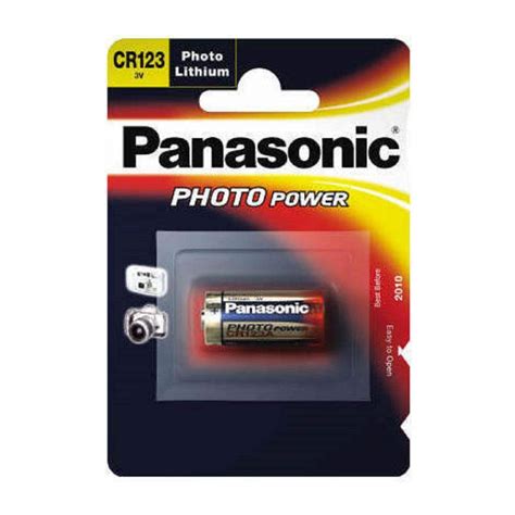 Pila Panasonic Bateria Original Litio Especial CR123A 3V En Blister