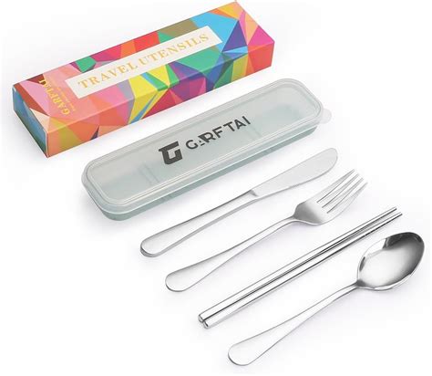 Amazon Portable Travel Utensils Set With Case Stainless Steel