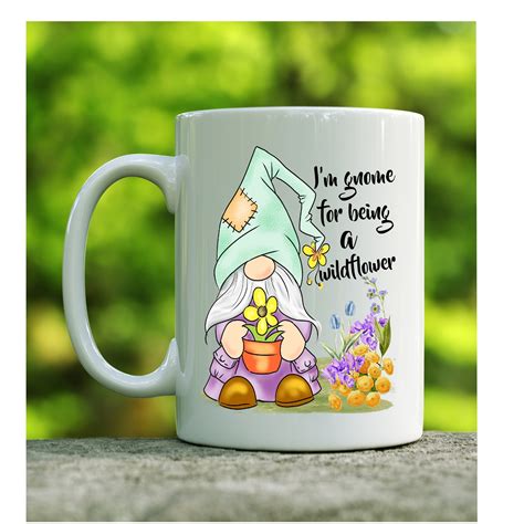 Spring Gnome Christmas Gnomes Coffee Mug Personalize It With Etsy