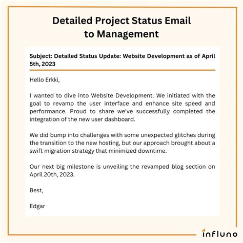 5 Templates For Project Status Email To Stakeholders [examples]