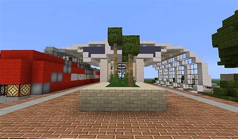 Minecraft city map with train station 1.7.10 - bapaim