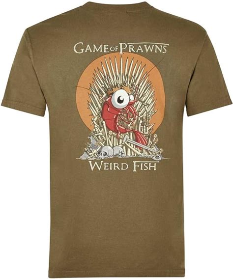 Weird Fish Game Of Prawns Mens T Shirt Uk Clothing