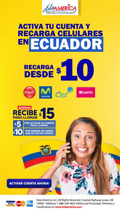 Promoción Recarga Celulares Ecuador Agosto 2022