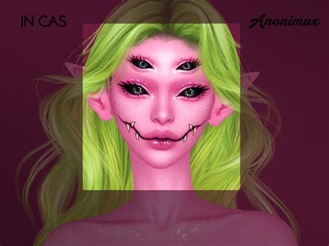 The Sims Resource Halloween Set N Eyes Tattoo