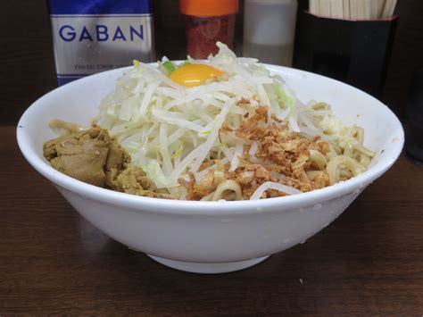 2022年10月 横浜関内二郎 汁なし（大ラーメン） アレ（カレーチン）編 下町親父の麺道・酒道・お気に入り