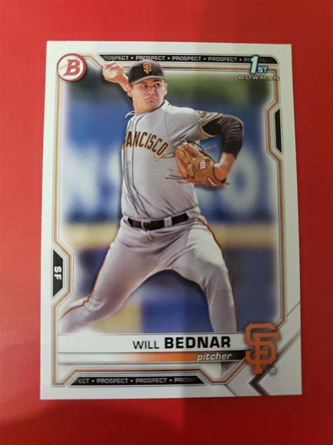 Will Bednar 2021 Bowman Draft BD 197 Paper Base San Francisco