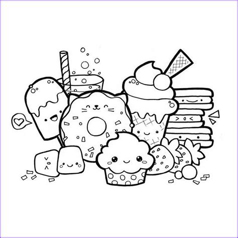 12 Awesome Collection Of Kawaii Coloring Page Food | Dibujos kawaii ...