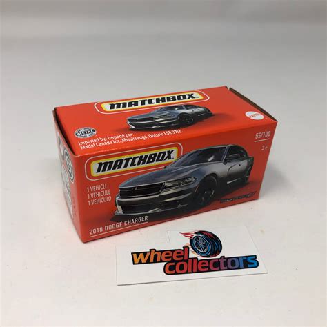 2018 Dodge Charger Grey Matchbox Power Grabs Wheelcollectors Llc