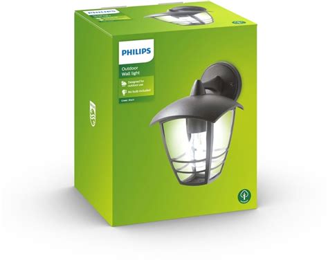 Philips MyGarden Creek Down Wandlamp Zwart