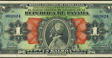 Panama banknotes 1 Balboa 1941 Arias Issue|World Banknotes & Coins Pictures | Old Money, Foreign ...