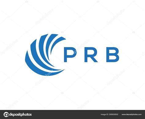 Diseño Del Logotipo Letra Prb Sobre Fondo Blanco Prb Creativo vector