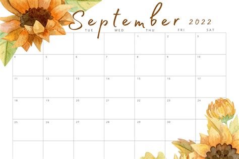 September 2022 Printable Calendar Free Printable Calendar