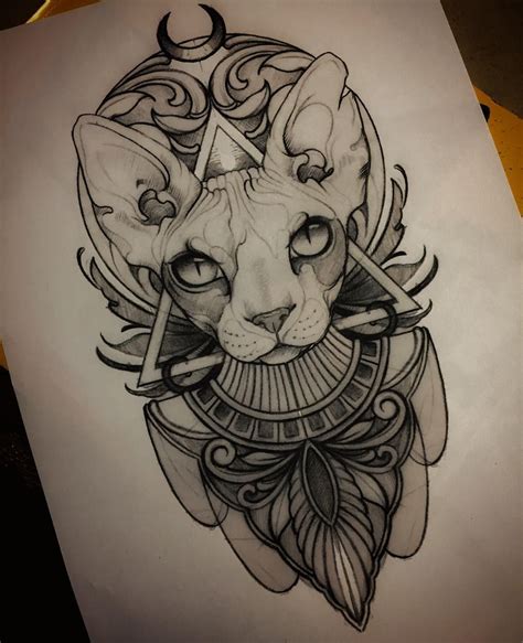 Best Ideas For Coloring Egyptian Sphinx Tattoos