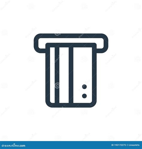 Money Withdrawal Icon Vector From Fintech Concept Thin Line