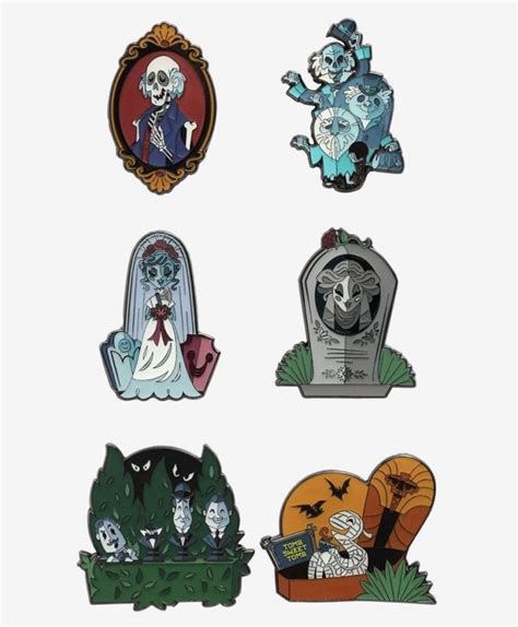 The Haunted Mansion Blind Box Pin Set At Hot Topic Disney Pins Blog