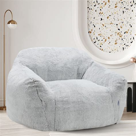Homguava Giant Bean Bag Chairbean Bag Sofa Chair With Armrests Bean Bag