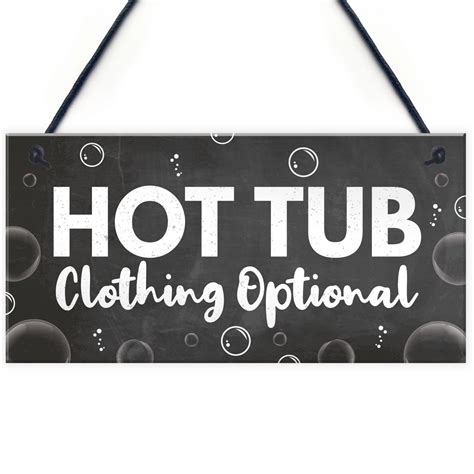 Garden Hot Tub Signs Funny Hot Tub Rules Sign Garden Plaques