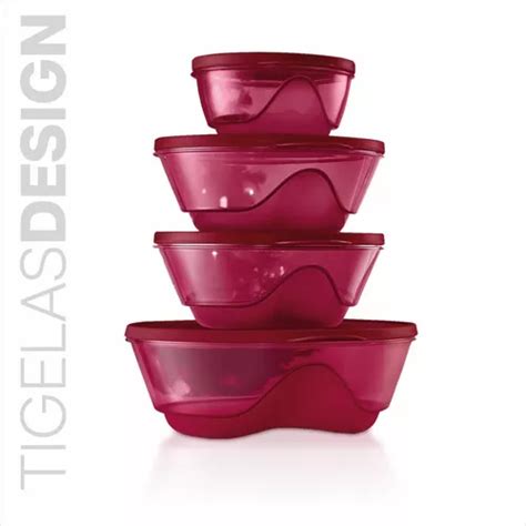 Tupperware Original Kit Tigelas Policarbonato Cristal Frete grátis