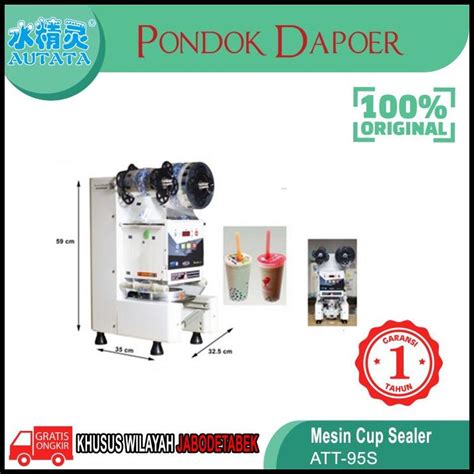 Jual Mesin Penyegel Gelas Otomatis Automatic Cup Sealer Autata Att