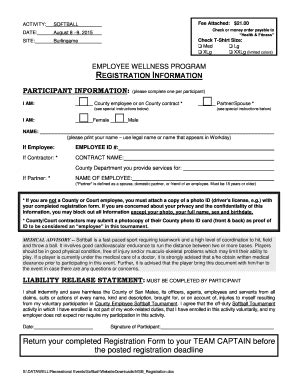 Fillable Online SB Registration Form San Mateo County HR County