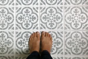 Stenciled And Painted Floor Tiles Home Stories A To Z