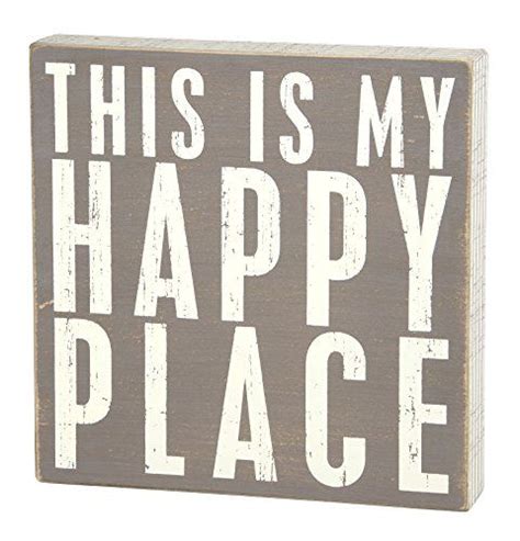 Amazon Primitives By Kathy Box Sign 10 Inch My Happy Place