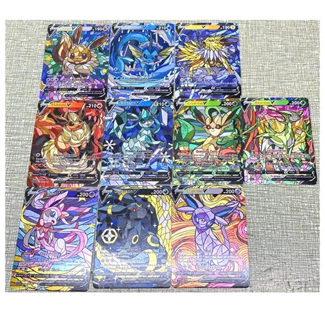 Pok Mon Rugh Flash Anime Cards Eevee Flareon Vaporeon Umbreon Toys