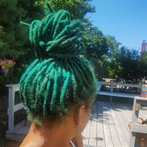 Stunning Green Locs