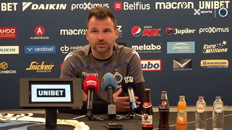 De Persconferentie Voor Rsc Anderlecht Club Brugge Youtube