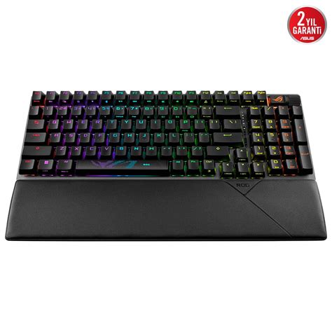 ASUS ROG Strix Scope II 96 NX Snow Switch RGB Kablosuz Türkçe Mekanik