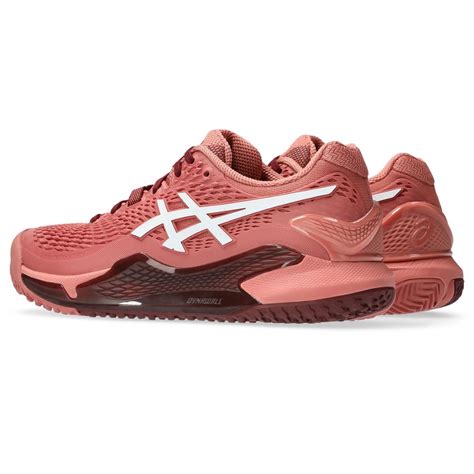 Tenis Asics Gel Resolution 9 Clay Femenino Rosado New Asics