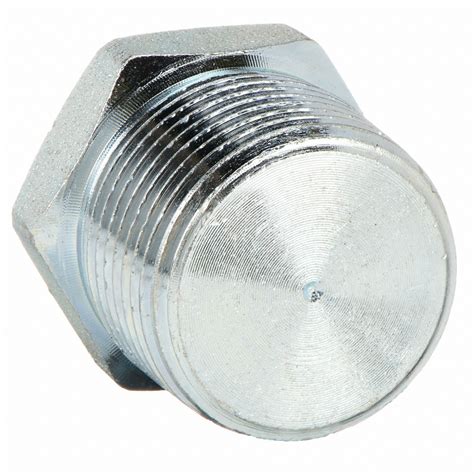 Grainger Approved Galvanized Forged Steel Hex Head Plug 14 Pipe Size