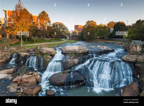 United States South Carolina Greenville Falls Park On The Reedy